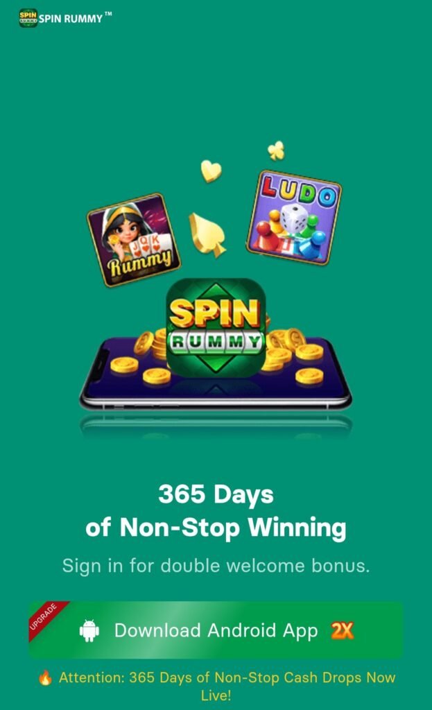 Spin Rummy (Yono) Apk - Get ₹558 Bonus & Latest Rummy App 2 Spin Rummy Apk